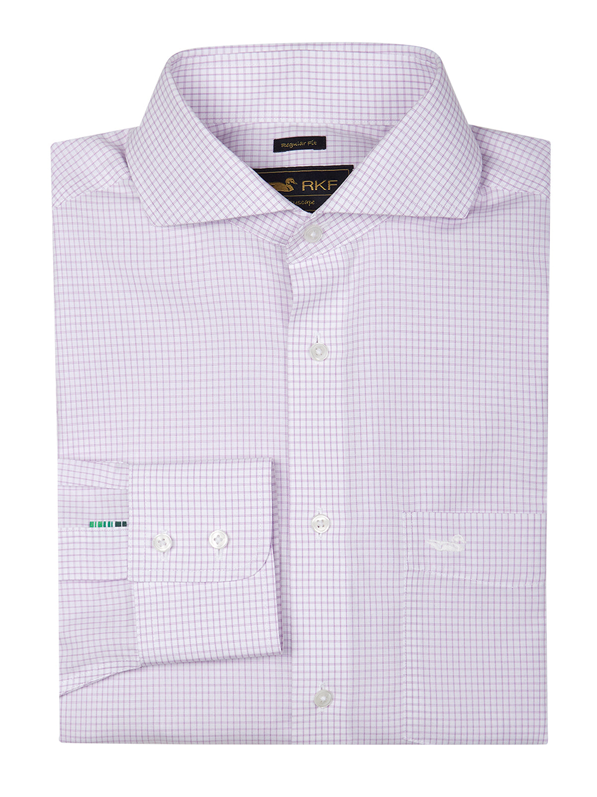 Camisa M/L H 'Wrinkle Free' Square Lilac Hombre 1