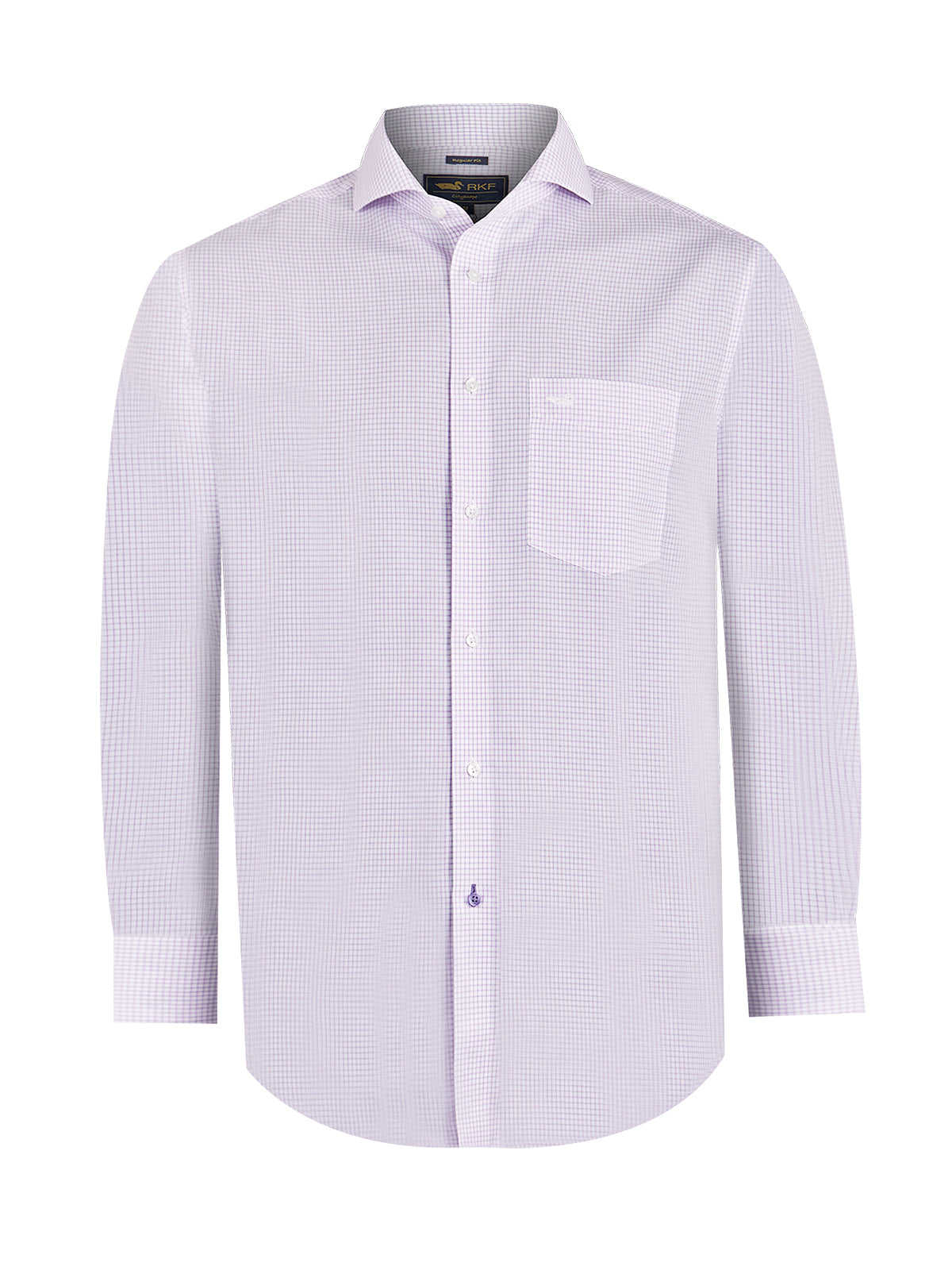 Camisa M/L H 'Wrinkle Free' Square Lilac Hombre 2