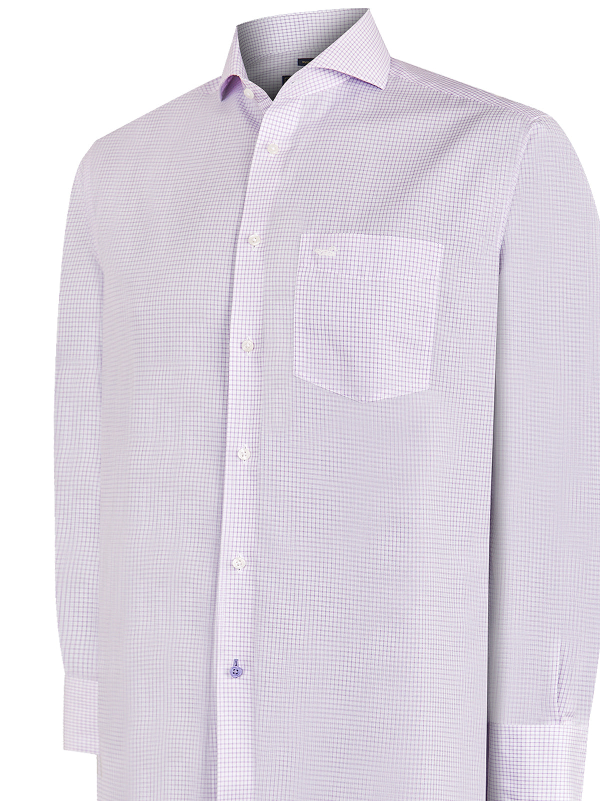 Camisa M/L H 'Wrinkle Free' Square Lilac Hombre 4