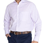 Camisa M/L H 'Wrinkle Free' Square Lilac Hombre 5