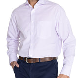 Camisa M/L H 'Wrinkle Free' Square Lilac Hombre 5