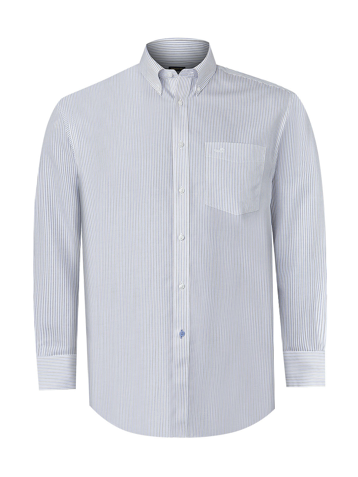 Camisa M/L H 'Wrinkle Free' Stripe Grey Hombre 2