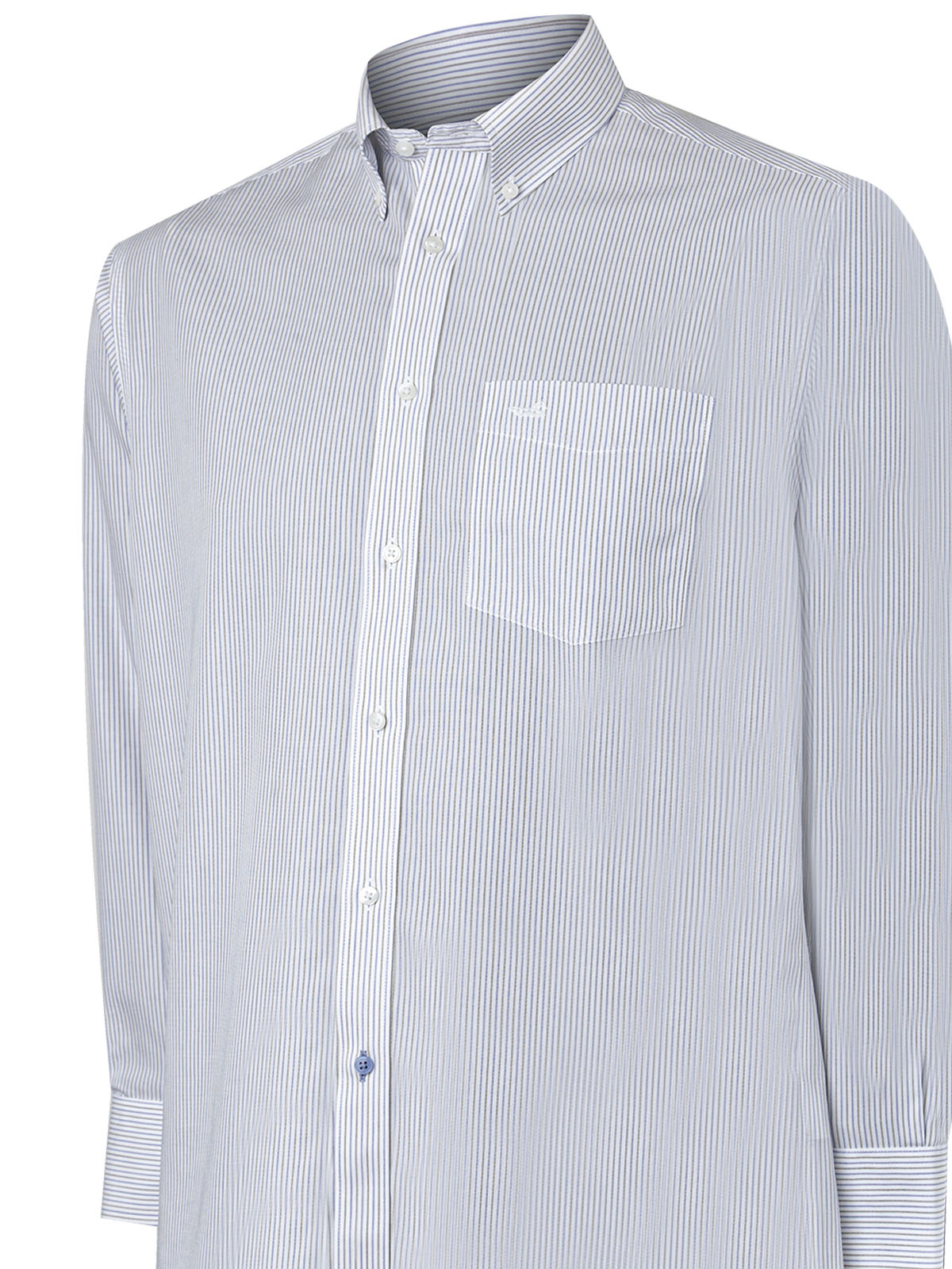 Camisa M/L H 'Wrinkle Free' Stripe Grey Hombre 4