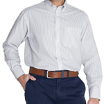Camisa M/L H 'Wrinkle Free' Stripe Grey Hombre 5