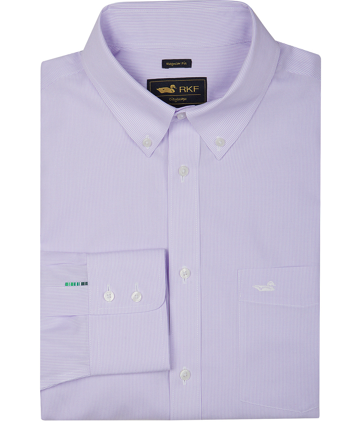 Camisa M/L H 'Wrinkle Free' Stripe Lavendula Hombre 1