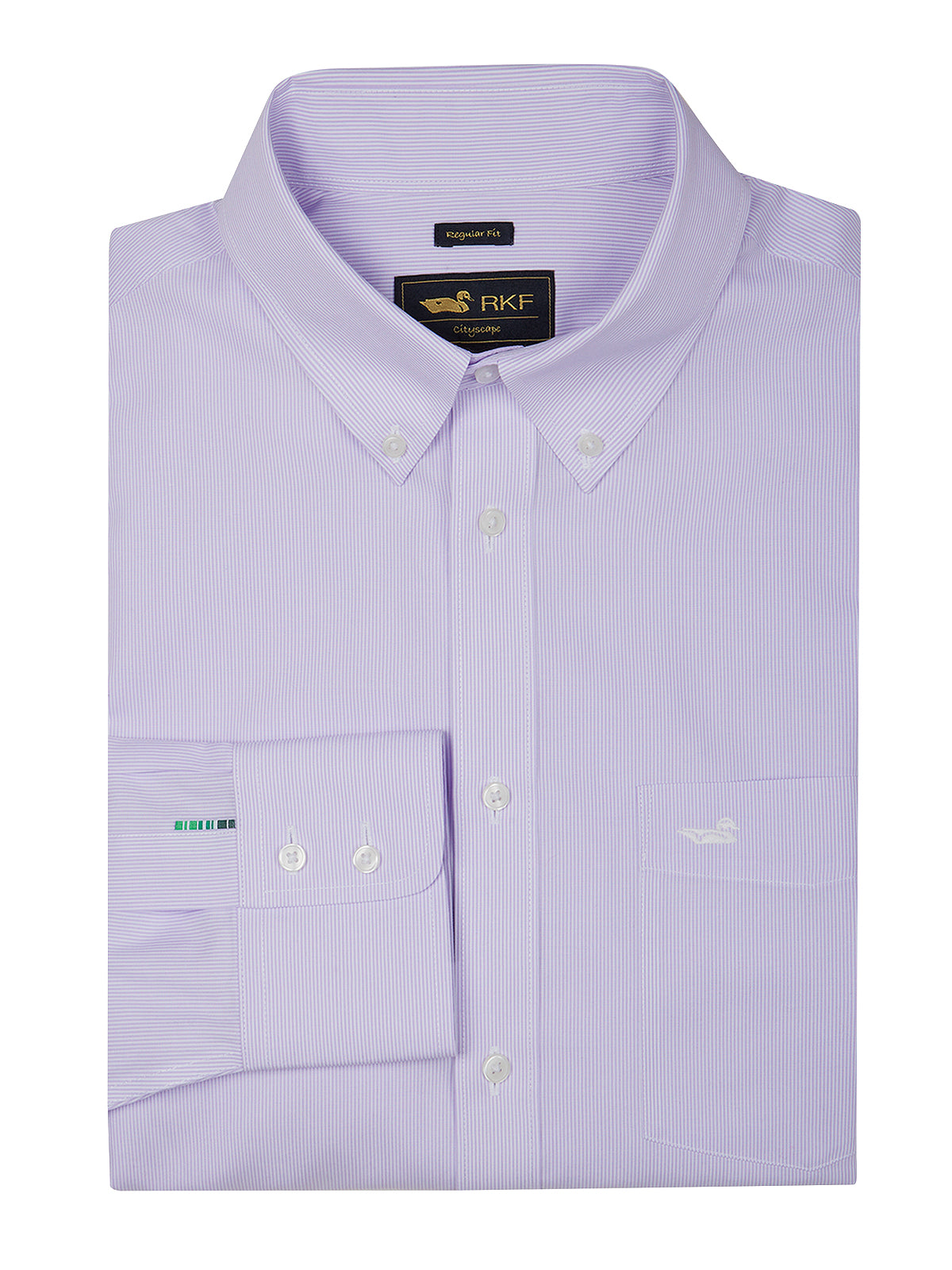 Camisa M/L H 'Wrinkle Free' Stripe Lavendula Hombre 1