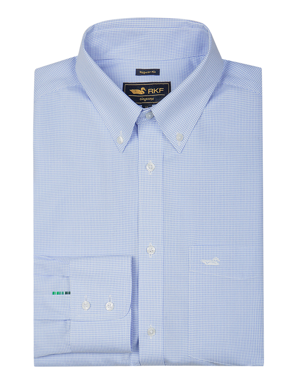 Camisa M/L H 'Wrinkle Free' Square Sky Hombre 1