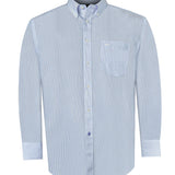 Camisa M/L H 'Wrinkle Free' Stripe Blue Hombre 2