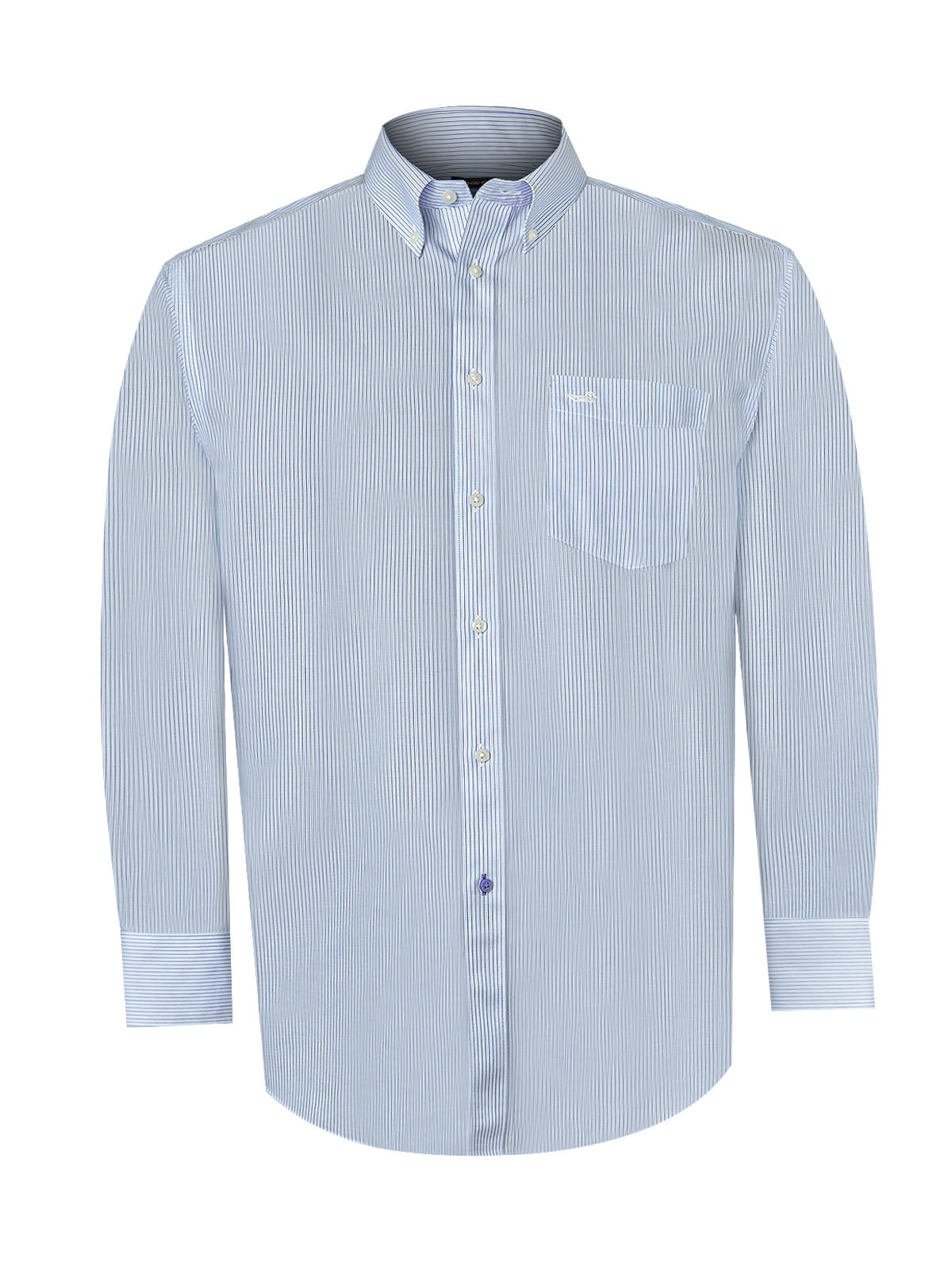 Camisa M/L H 'Wrinkle Free' Stripe Blue Hombre 2