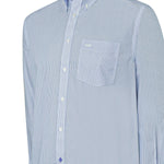 Camisa M/L H 'Wrinkle Free' Stripe Blue Hombre 4