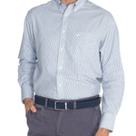 Camisa M/L H 'Wrinkle Free' Stripe Blue Hombre 5