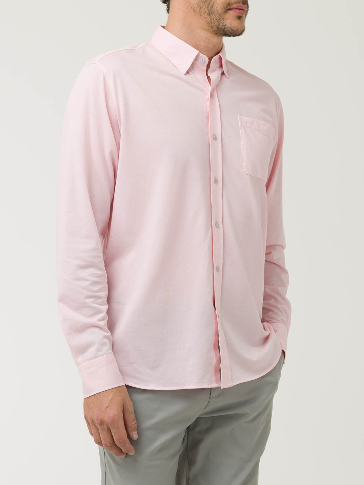 Camisa M/L H 'Travel' Jersey Pink Hombre 4