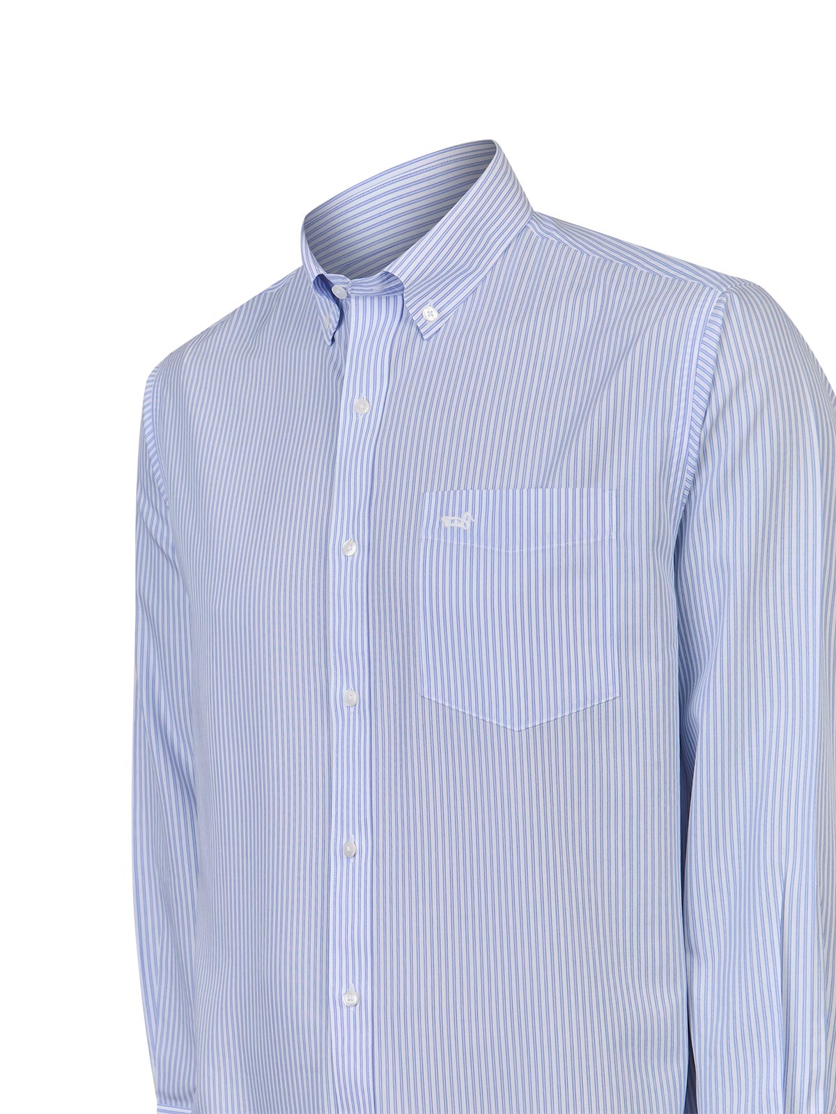 Camisa M/L H 'Wrinkle Free' Stripe Sky Hombre 4