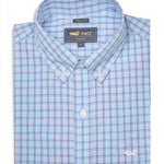 Camisa M/L H 'Wrinkle Free' Square Multi Blue Hombre 1