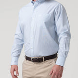 Camisa M/L H 'Wrinkle Free' Square Ocean Hombre 4