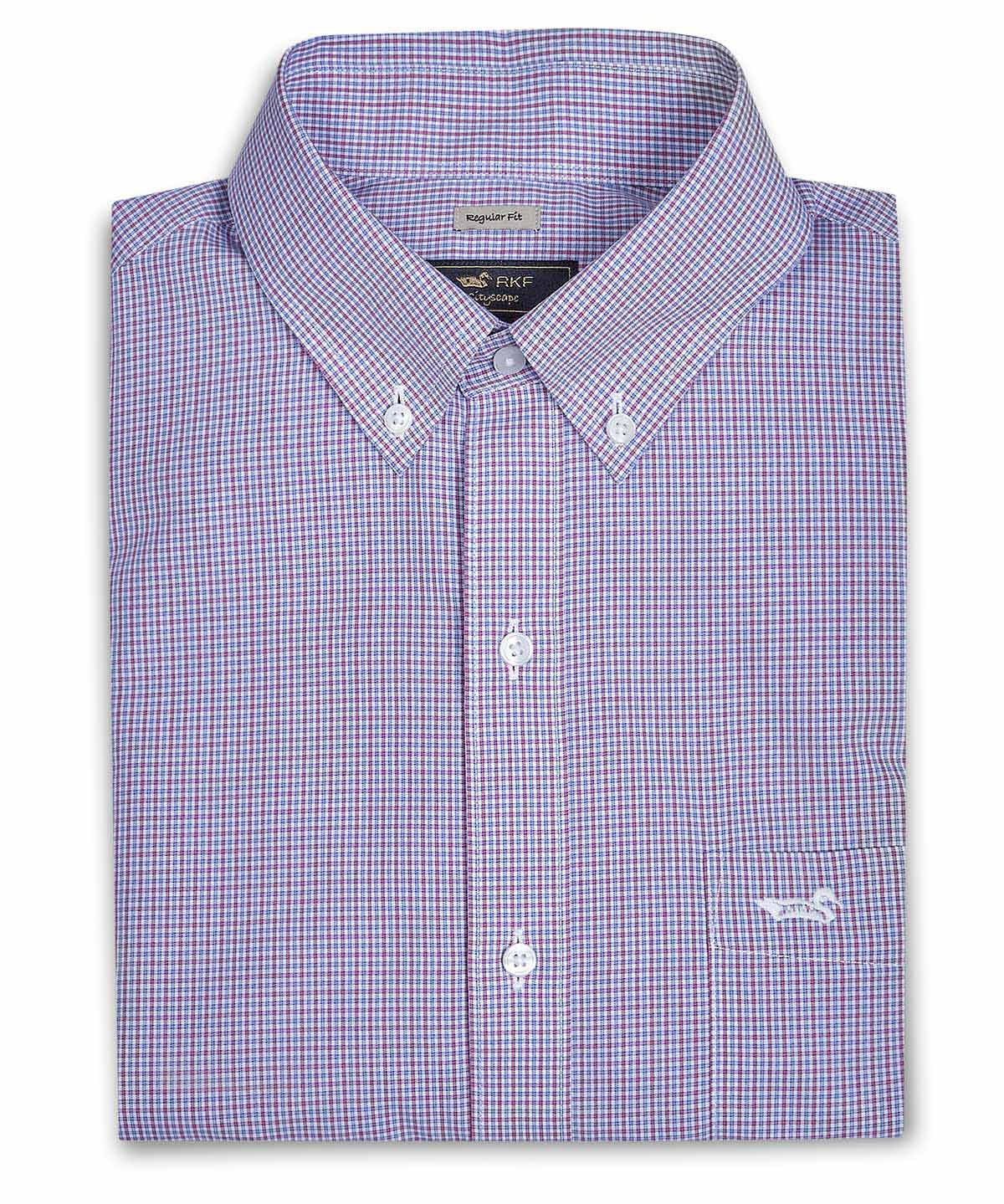 Camisa M/L H 'Wrinkle Free' Square Red Hombre 1