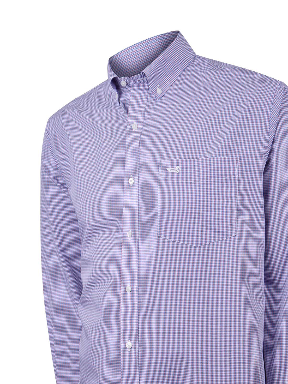 Camisa M/L H 'Wrinkle Free' Square Red Hombre 4