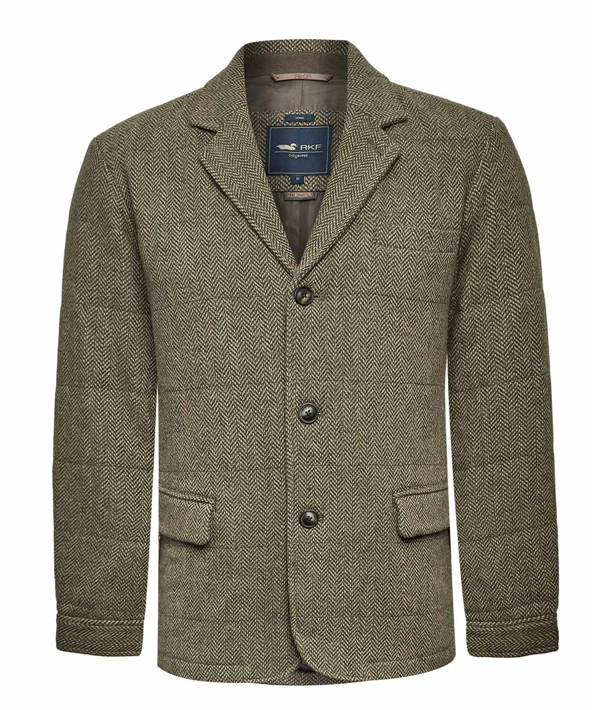 Blazer Acolchado H Lewis Spike Café Hombre 1