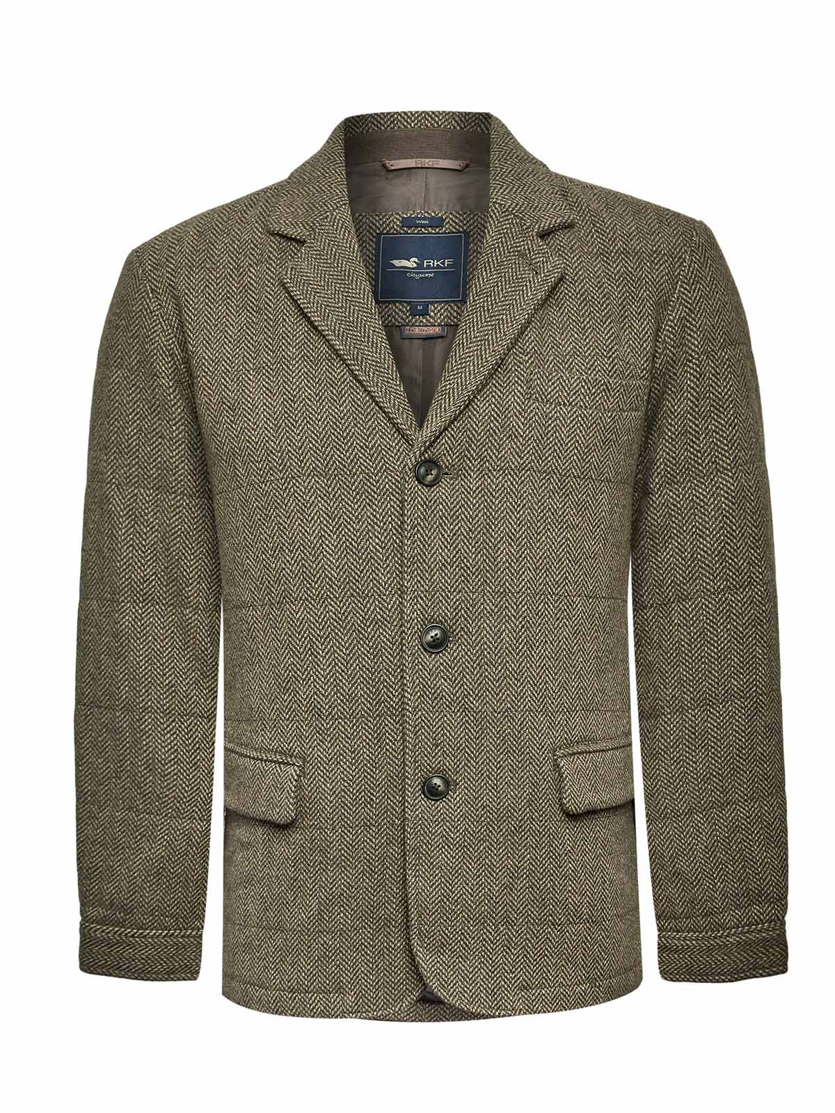 Blazer Acolchado H Lewis Spike Café Hombre 1