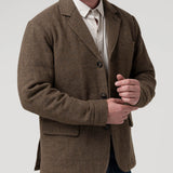 Blazer Acolchado H Lewis Spike Café Hombre 4