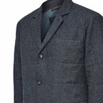 Blazer Acolchado H Lewis Spike Azul Hombre 3