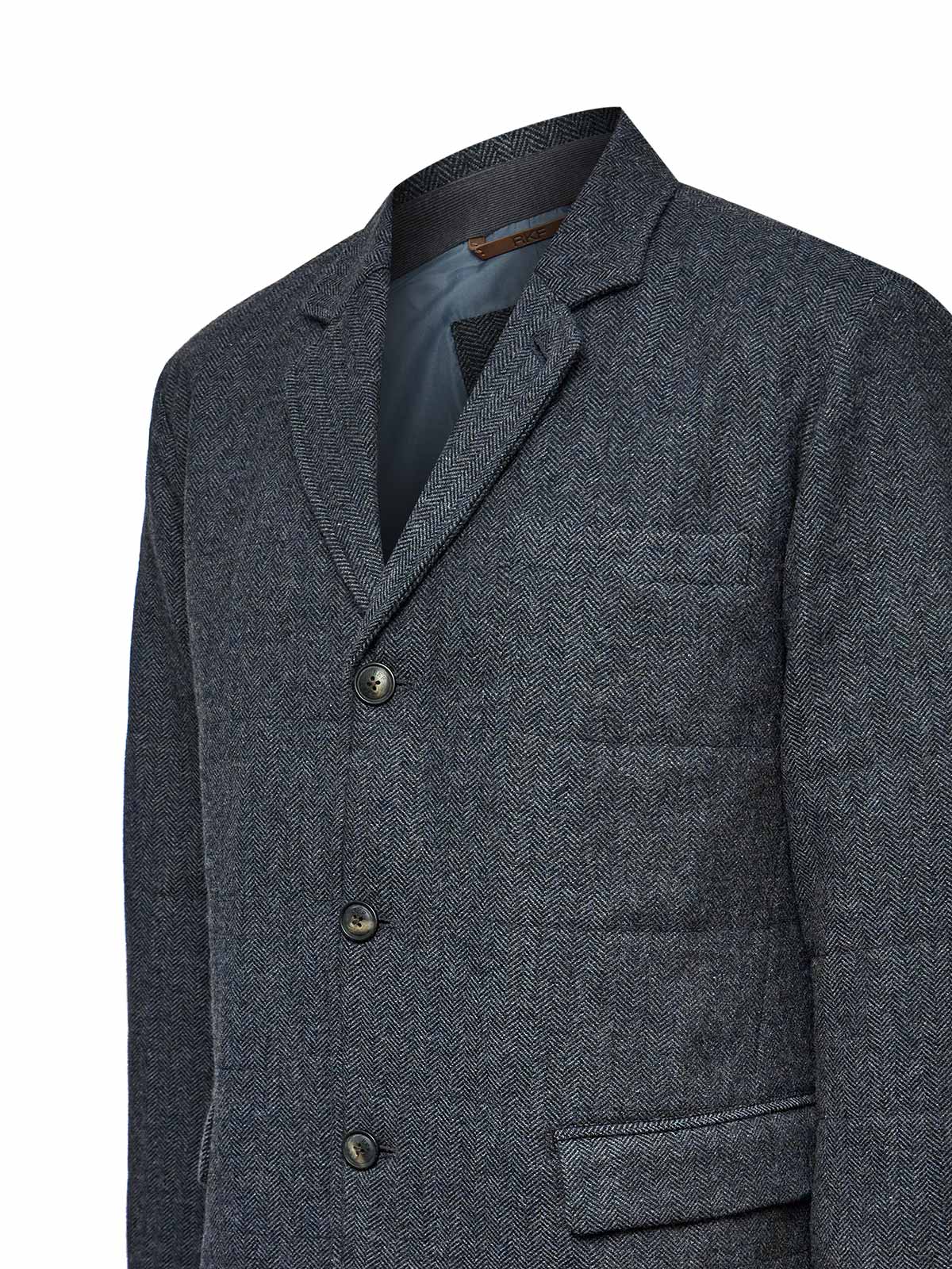 Blazer Acolchado H Lewis Spike Azul Hombre 3