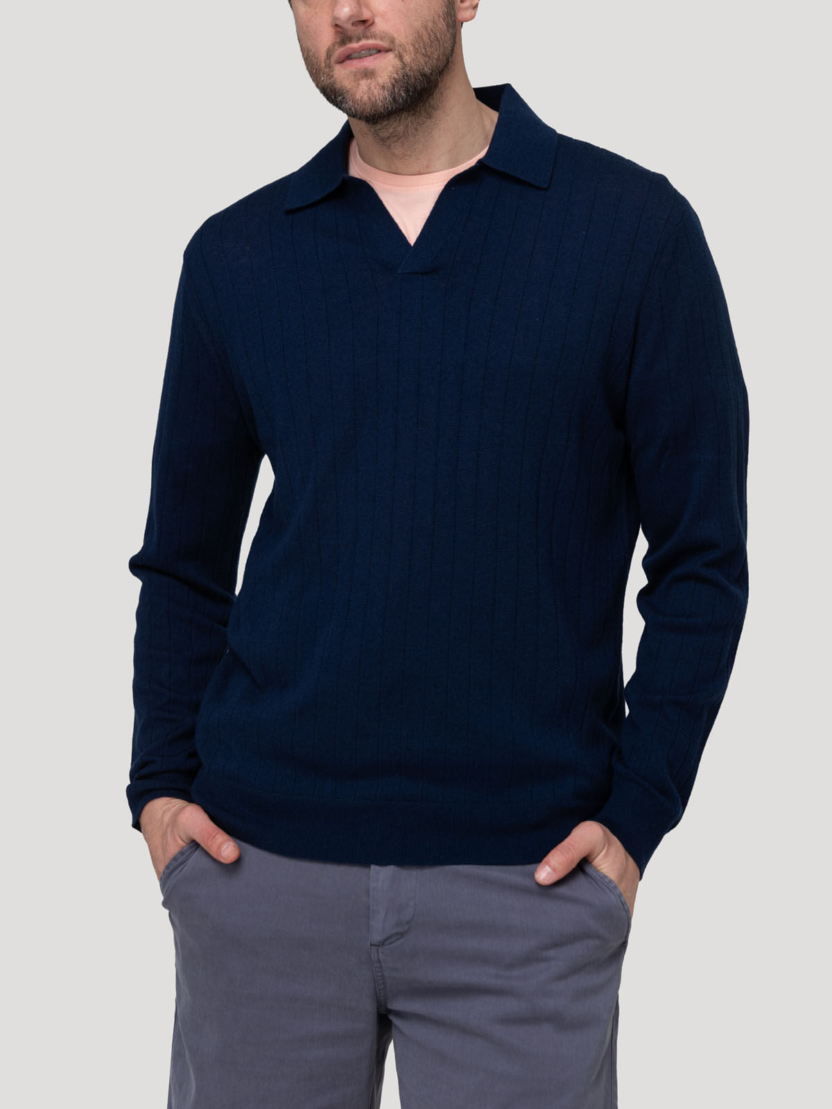 Saco H Rocco Classic Navy Hombre 4