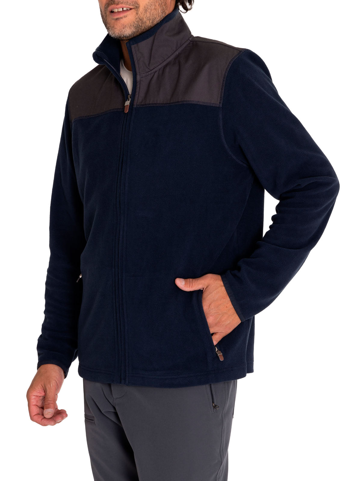 Saco Fleece H H/Z Glasgow Navy Real Hombre 4