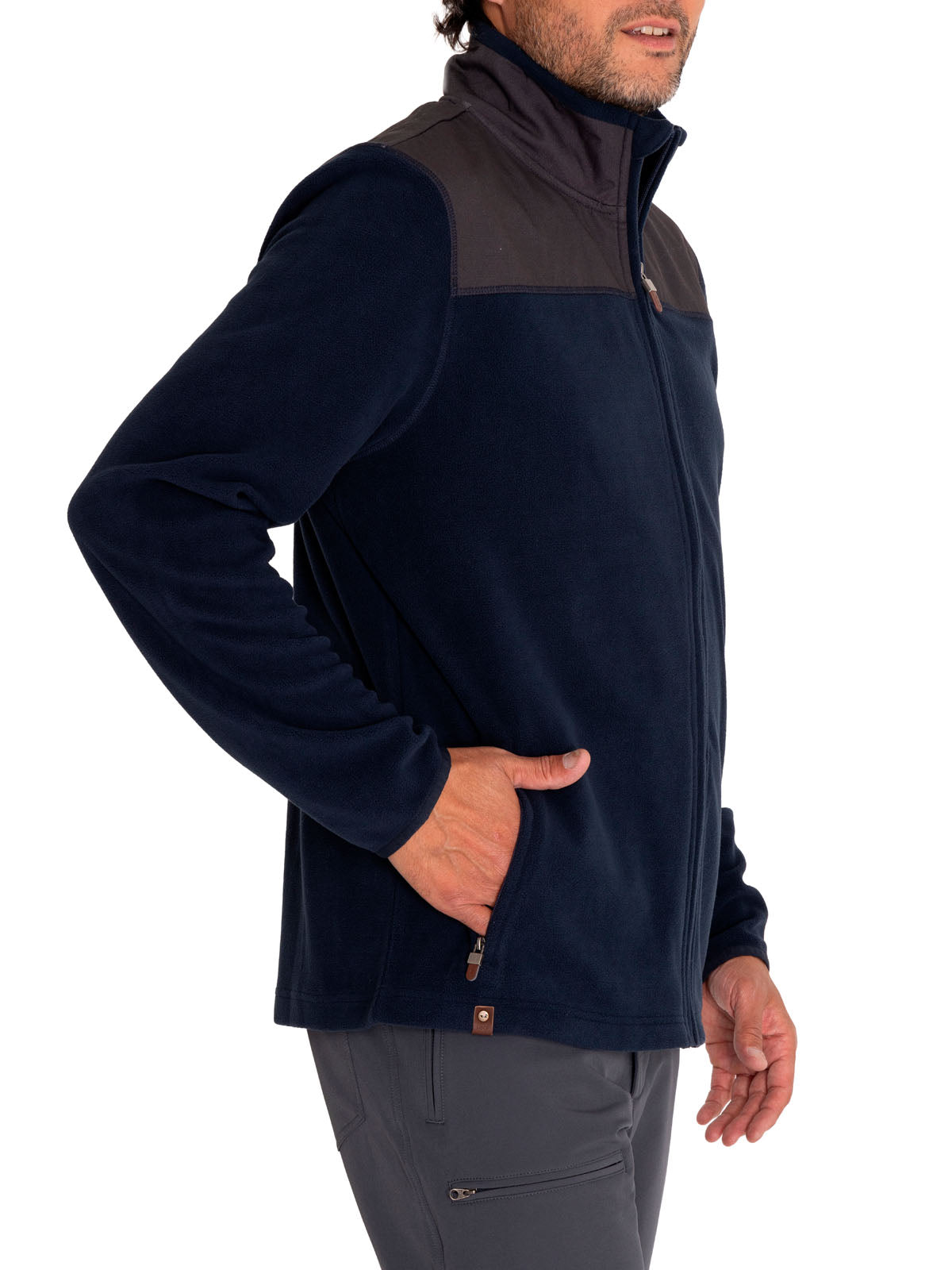 Saco Fleece H H/Z Glasgow Navy Real Hombre 5