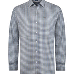Camisa M/L H Wool Square Bluestone Hombre 1