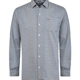 Camisa M/L H Wool Square Bluestone Hombre 1