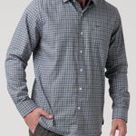 Camisa M/L H Wool Square Bluestone Hombre 4