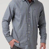 Camisa M/L H Wool Square Bluestone Hombre 4