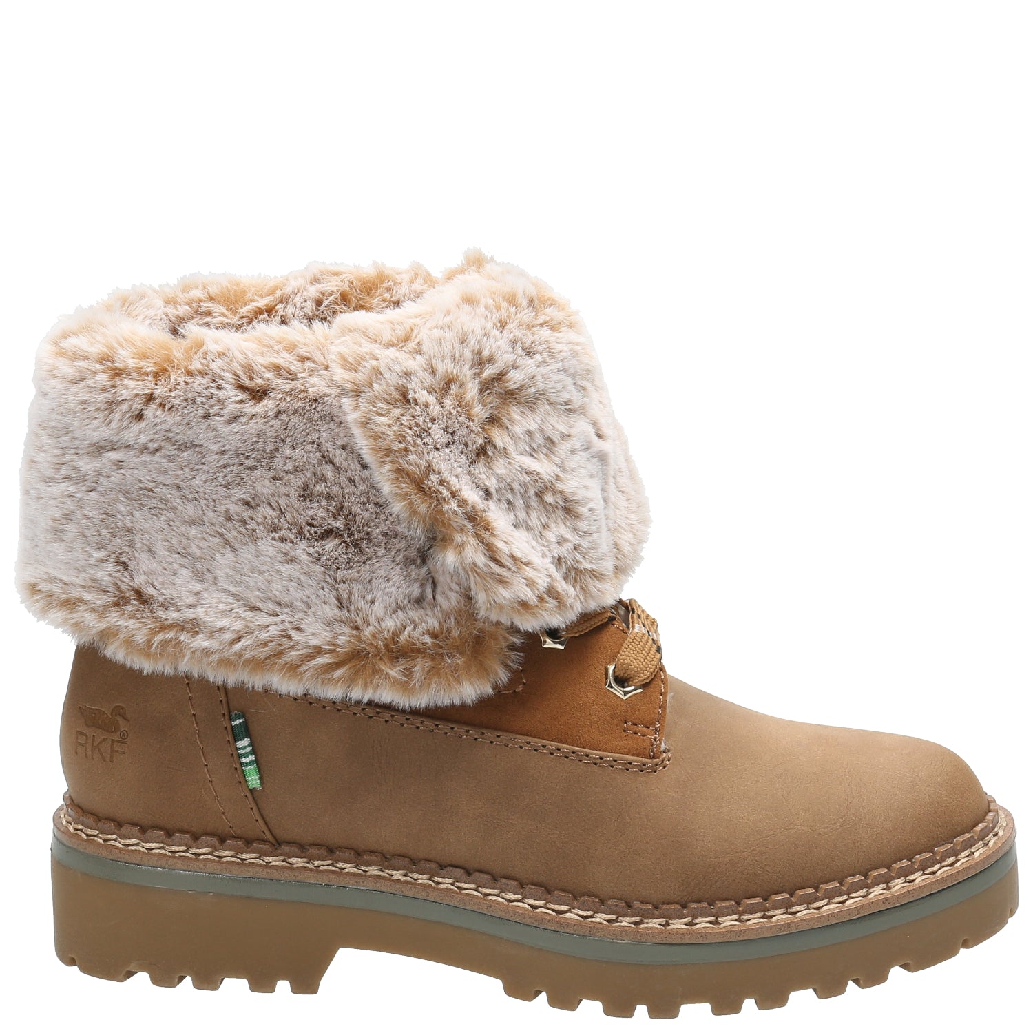 Botin Amarrar Seward M Pelo Café Mujer 1