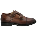 Zapato Double Monk Strap Dandelion M Cognac Mujer 1