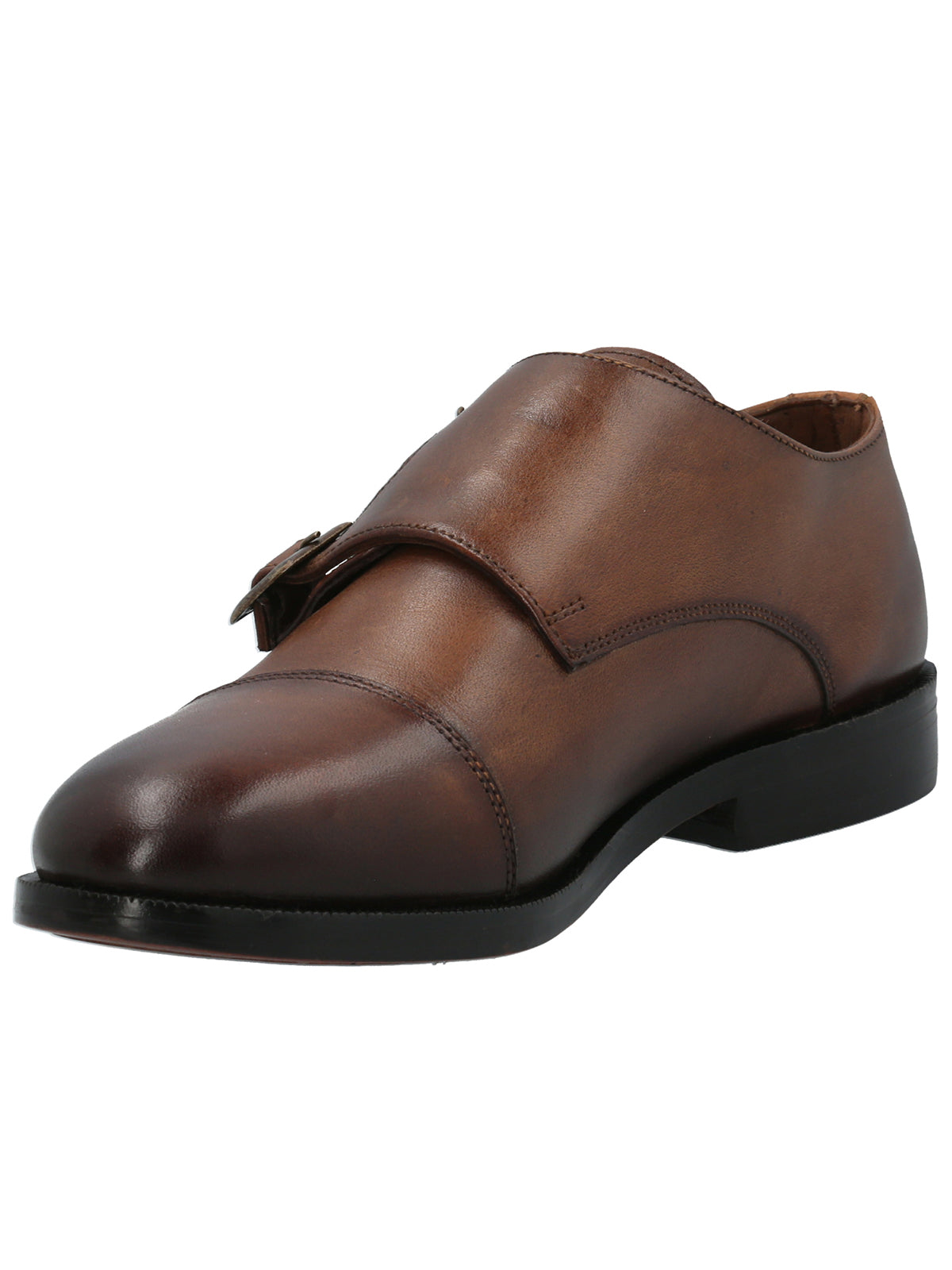 Zapato Double Monk Strap Dandelion M Cognac Mujer 4