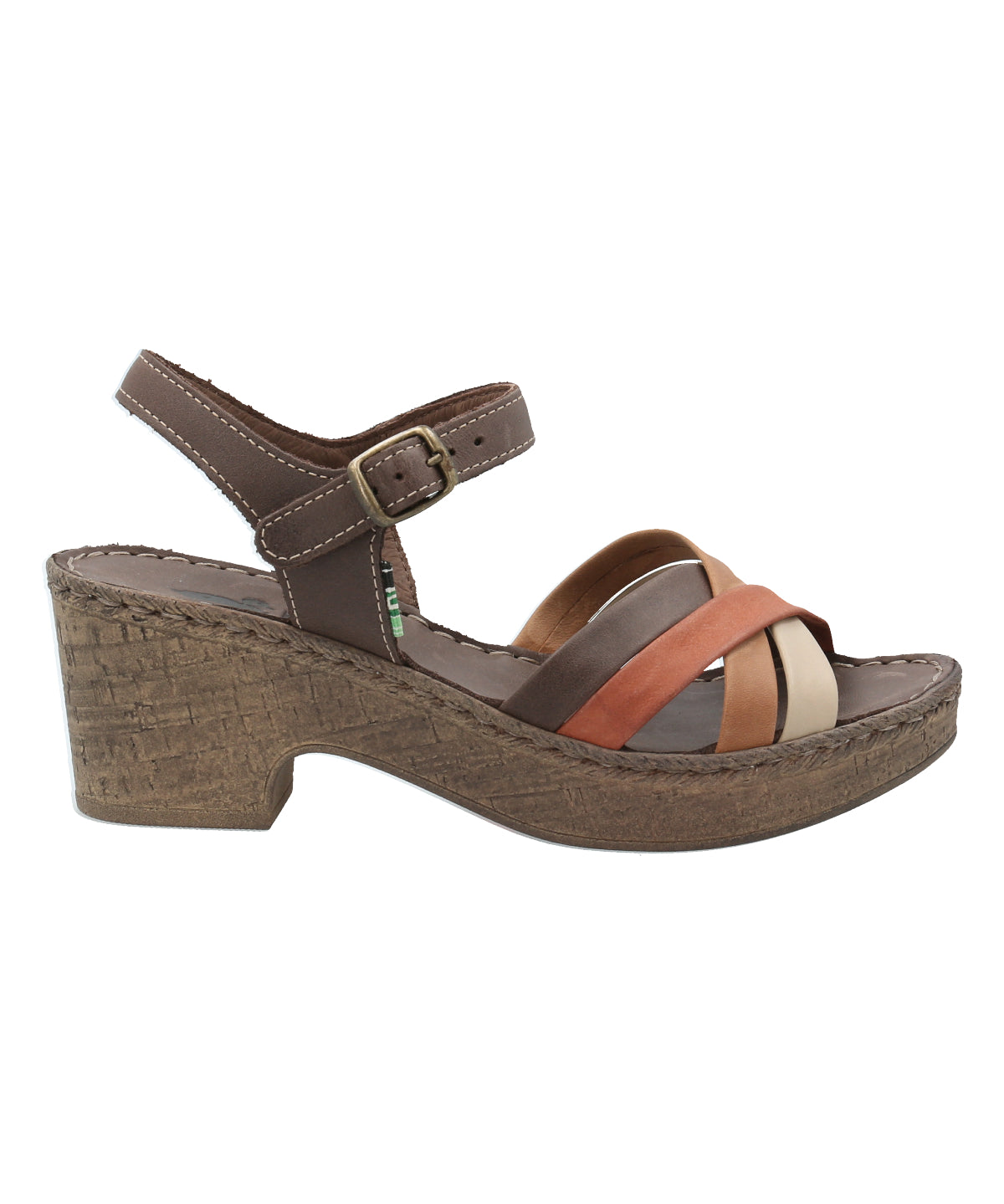 Sandalia Tacón M Dalia Naranja Multicolor Mujer 1