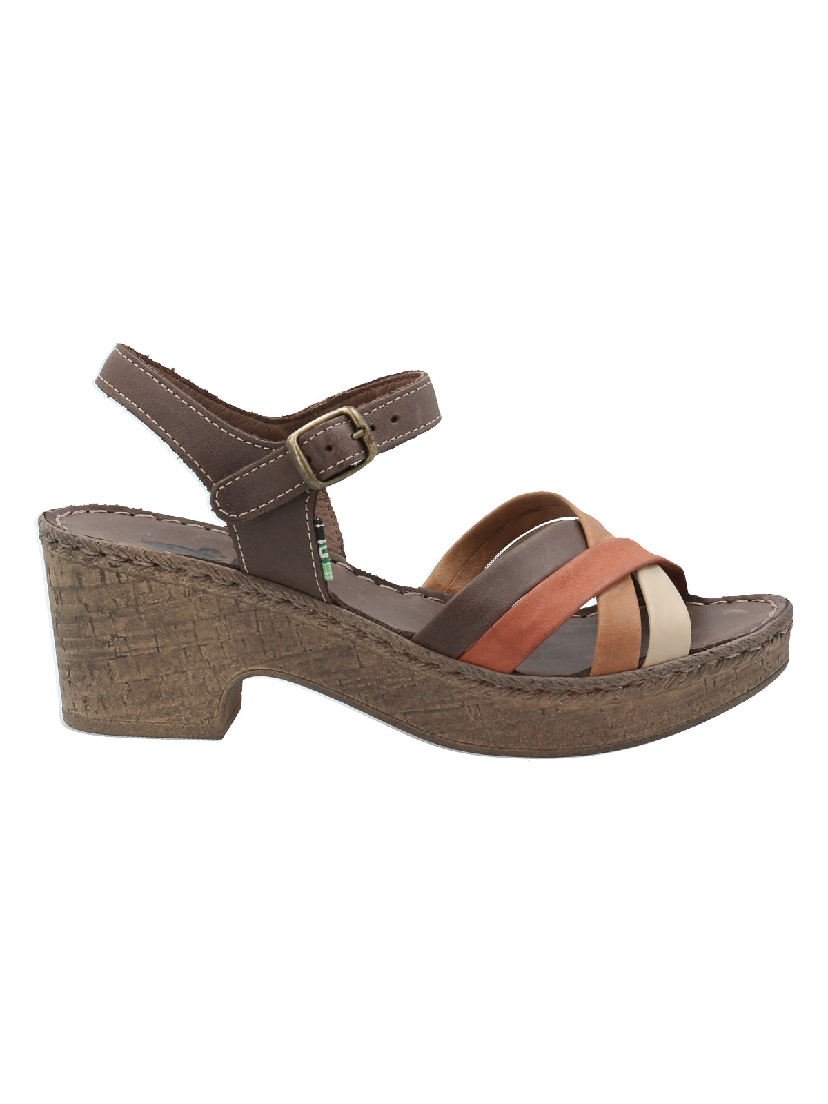 Sandalia Tacón M Dalia Naranja Multicolor Mujer 1