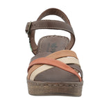 Sandalia Tacón M Dalia Naranja Multicolor Mujer 3