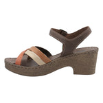 Sandalia Tacón M Dalia Naranja Multicolor Mujer 5
