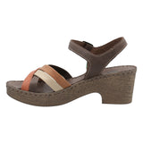 Sandalia Tacón M Dalia Naranja Multicolor Mujer 5