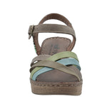 Sandalia Tacón M Dalia Verde Multicolor Mujer 3