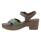 Sandalia Tacón M Dalia Verde Multicolor Mujer 5