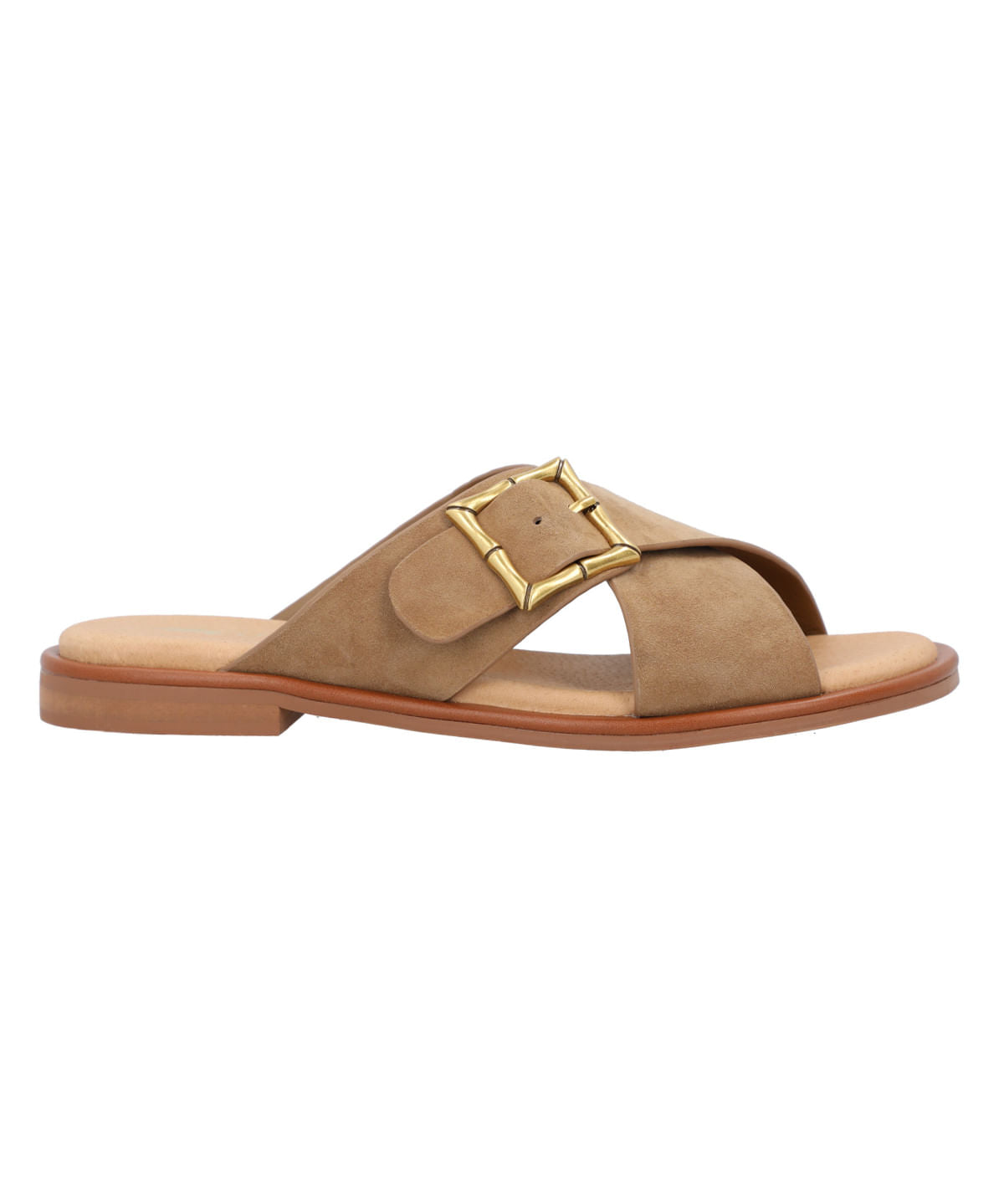 Sandalia Plana M Doha Taupe Mujer 1