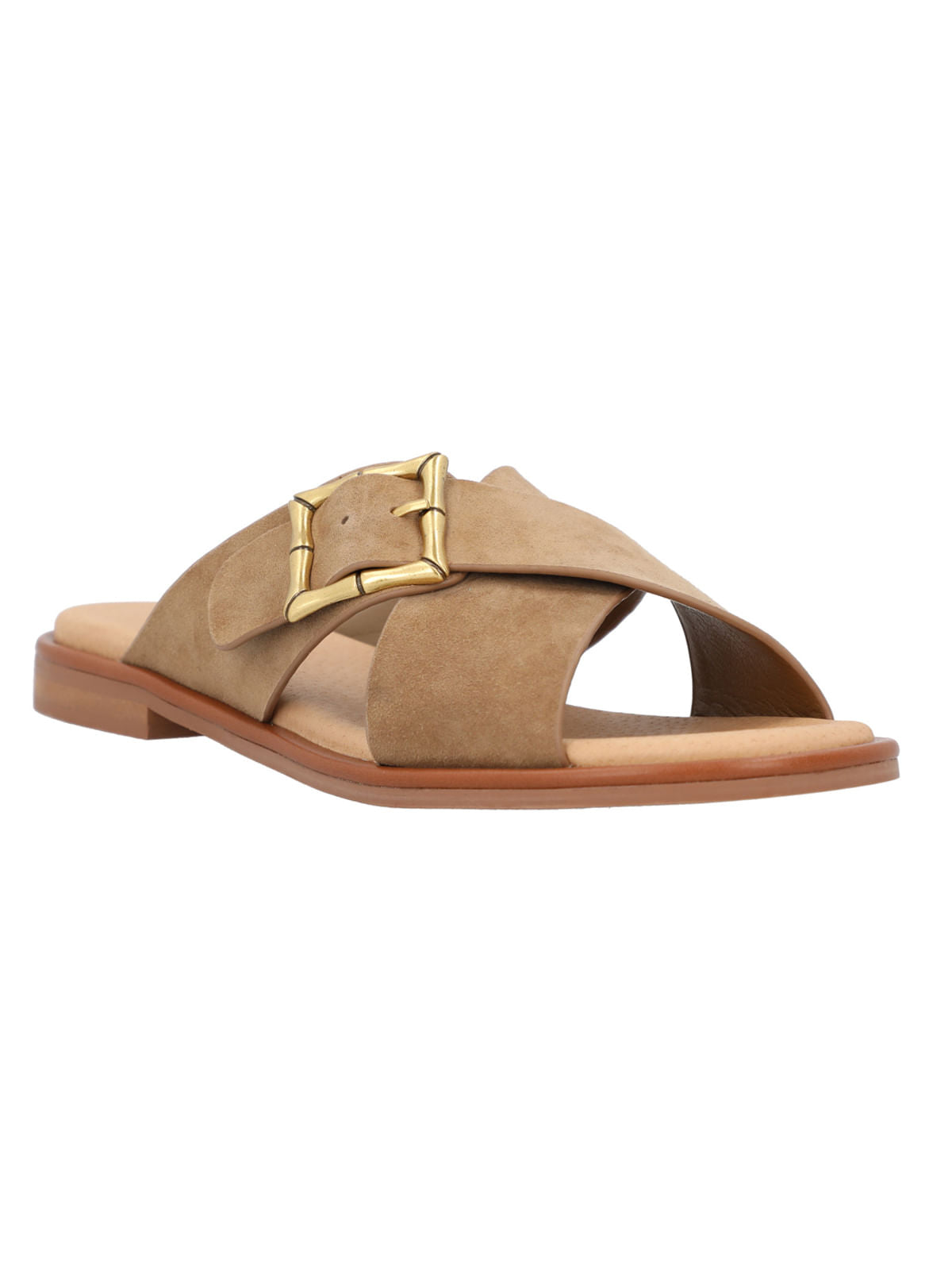 Sandalia Plana M Doha Taupe Mujer 2