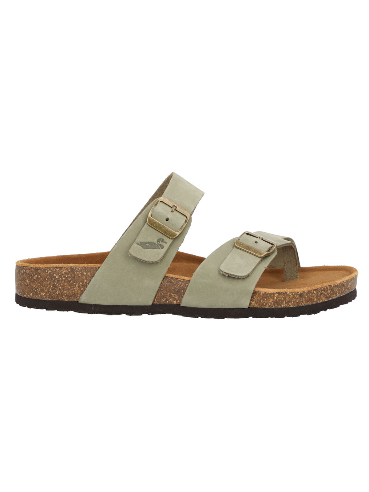 Sandalia Plana M Alcuida Olive Mujer 1