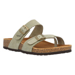 Sandalia Plana M Alcuida Olive Mujer 2