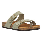 Sandalia Plana M Alcuida Olive Mujer 2