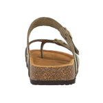 Sandalia Plana M Alcuida Olive Mujer 6