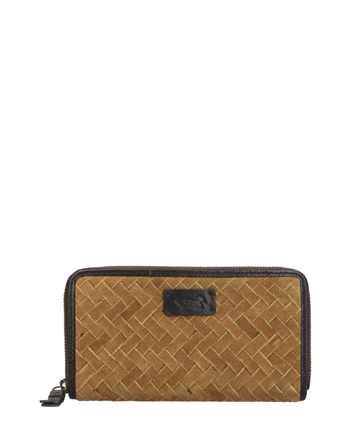 Billetera M SZ Braid Zip Tan Mujer 1